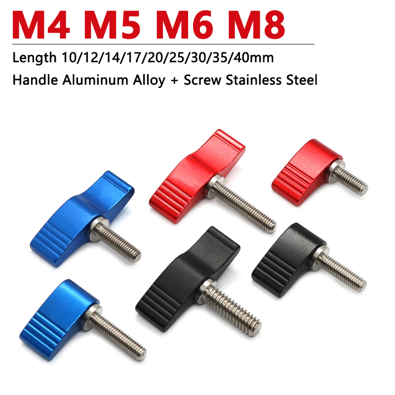 1pc M4 M5 M6 M8 Thumb Screws L - Barrel Bolt Slide ulasan dan harga