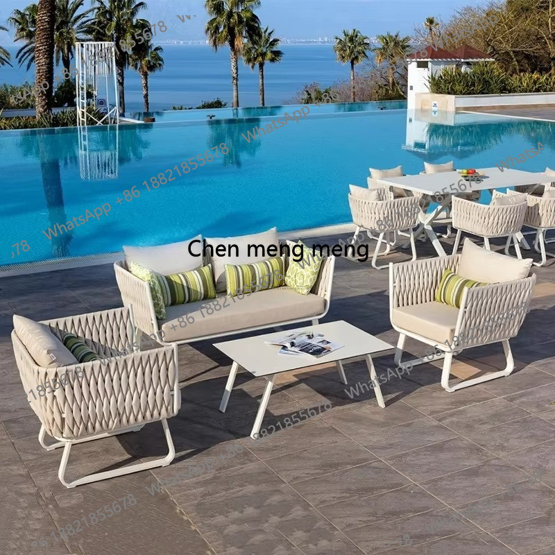 Outdoor Woven Sofa Set Corner  - Furniture Hardware Restoration ulasan dan harga
