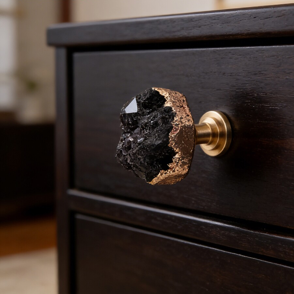 Natural White Crystal Tooth Pl - Furniture Hardware Brass ulasan dan harga