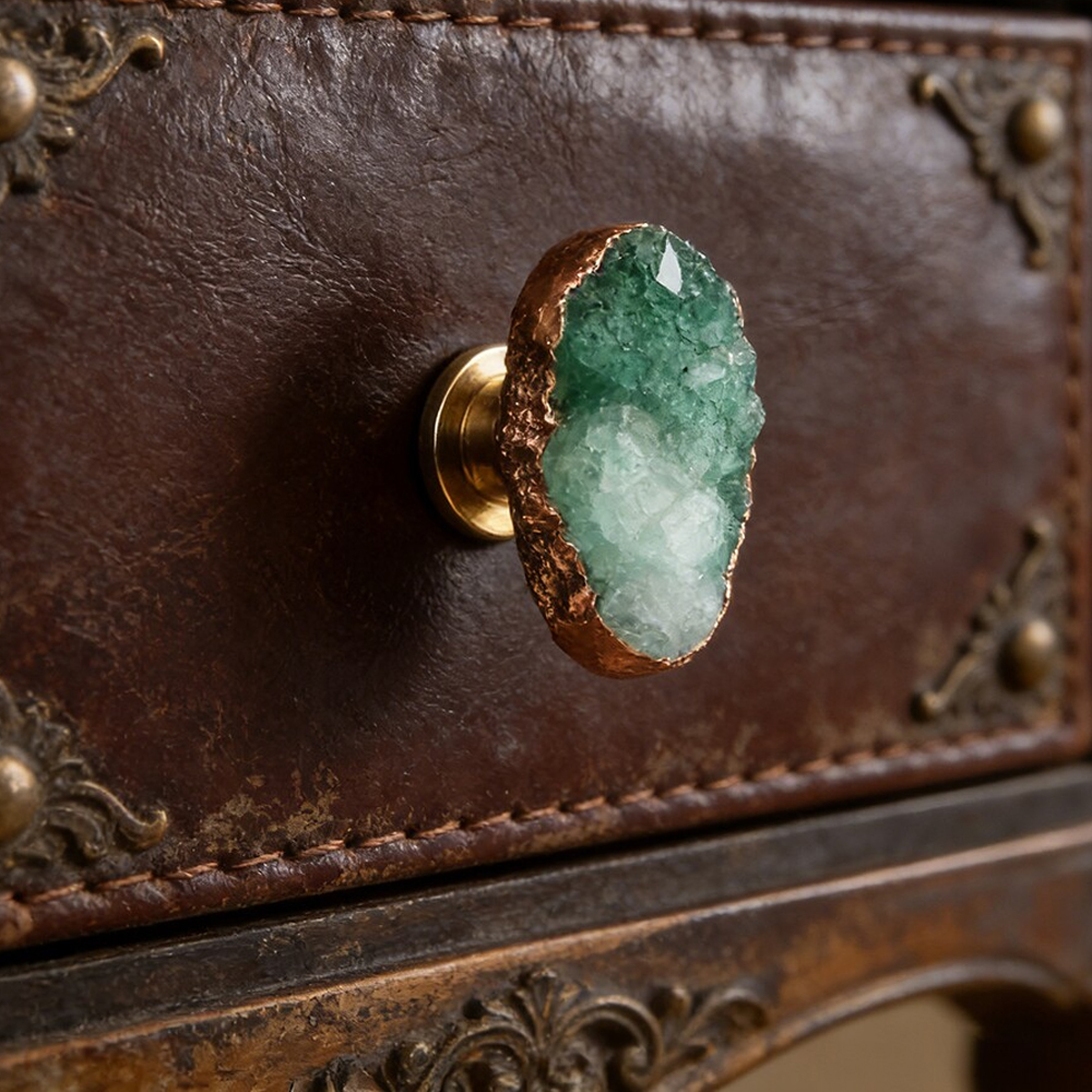 Natural White Crystal Tooth Pl - Furniture Hardware Brass ulasan dan harga