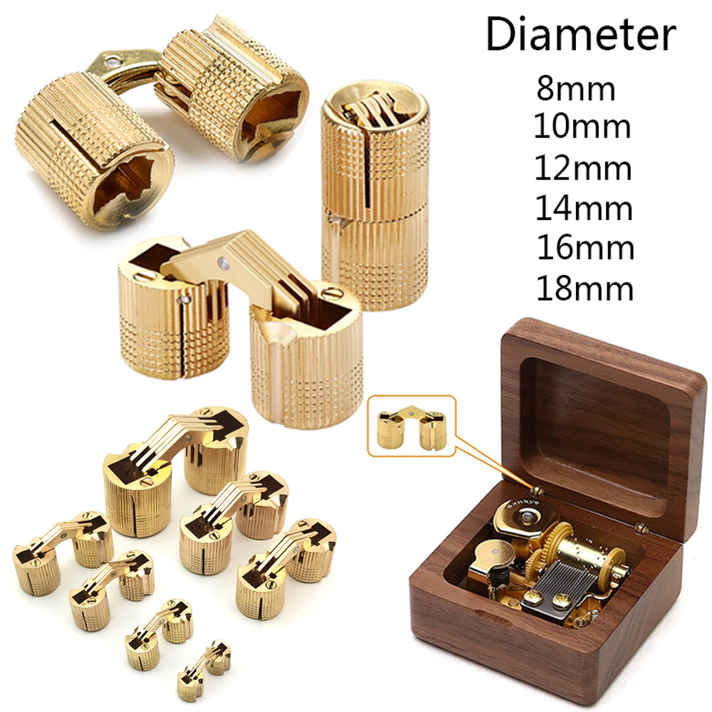 1/2 Piece 8-18mm Brass Hinge H - Furniture Hardware Brass ulasan dan harga