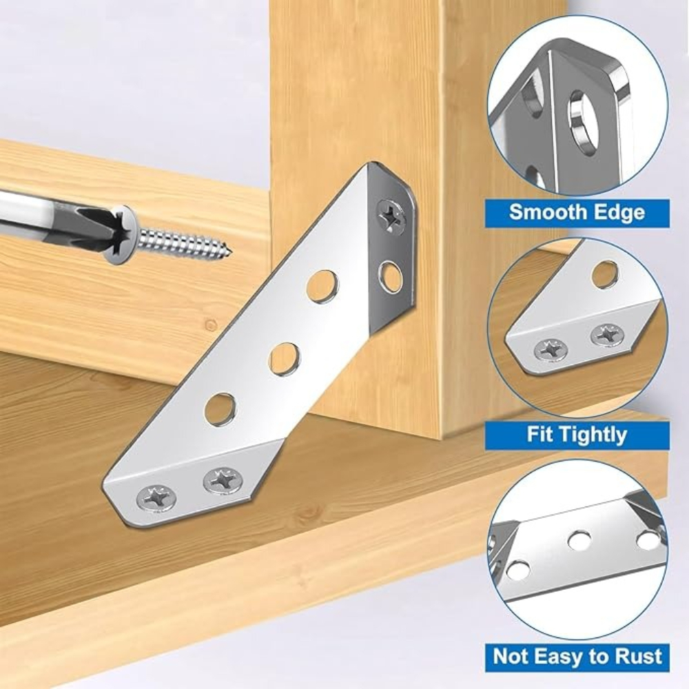 1-120Set Furniture Corner Conn - Furniture Hardware Fixing Screws ulasan dan harga