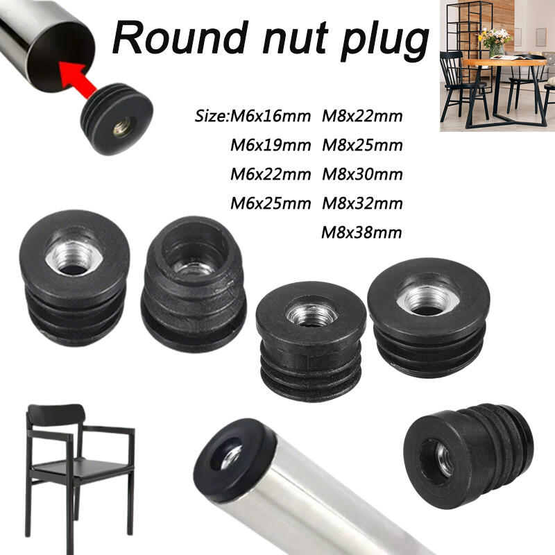 4/8/12PCS Round Nut Hole Plug  - Furniture Hardware Legs ulasan dan harga