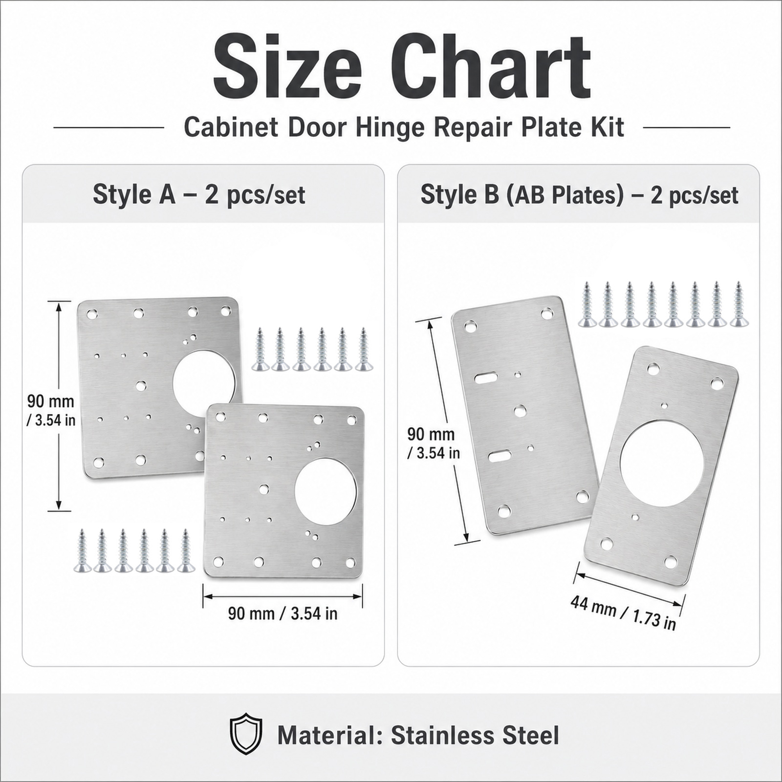 Stainless Steel Cabinet Hinge  - Furniture Hardware Fixing Screws ulasan dan harga