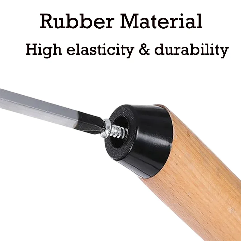 8pcs Black Rubber Feet Chair F - Furniture Hardware Legs ulasan dan harga