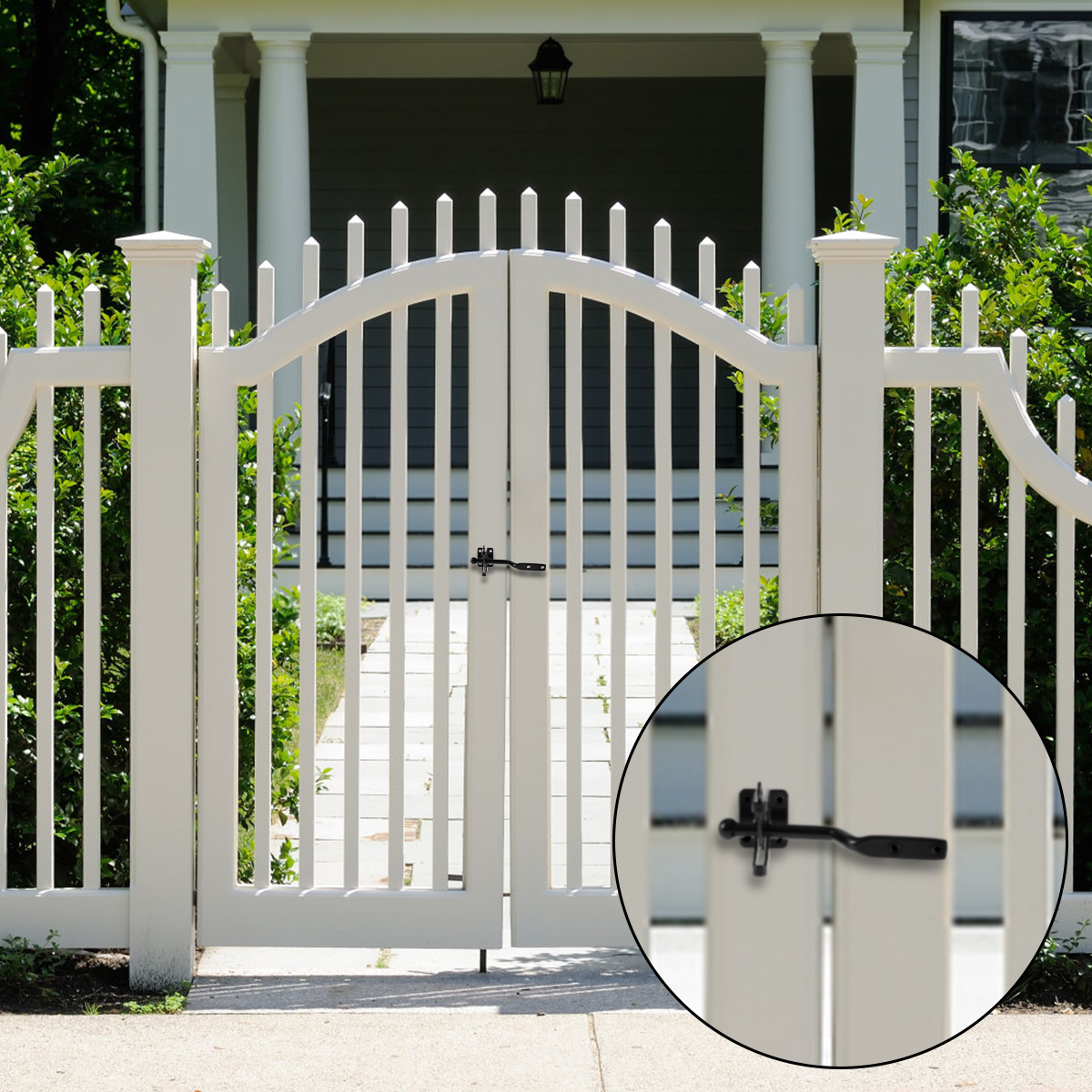 Self-Locking Gate Latch Carbon - Barrel Bolt Slide ulasan dan harga