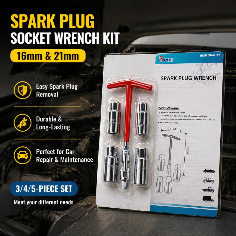 16mm 21mm Spark Plug Socket Wr - Furniture Hardware Connectors ulasan dan harga