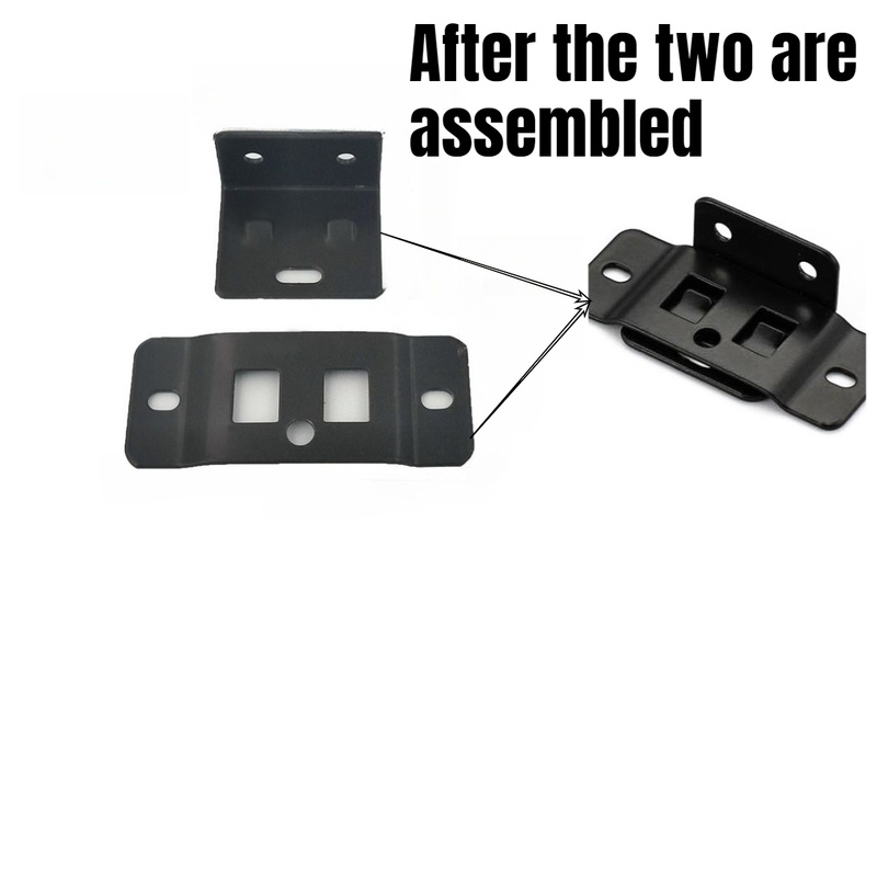4 Sets 2-in-1 Metal Fixing Cli - Furniture Hardware Connectors ulasan dan harga
