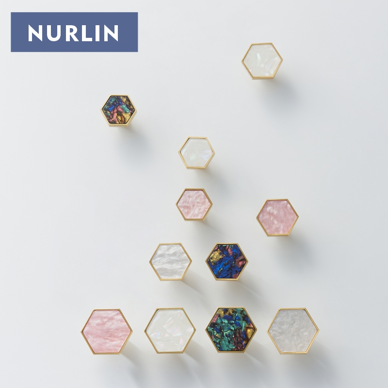 Nurlin Brass Hexagonal White P - Furniture Hook Hardware ulasan dan harga