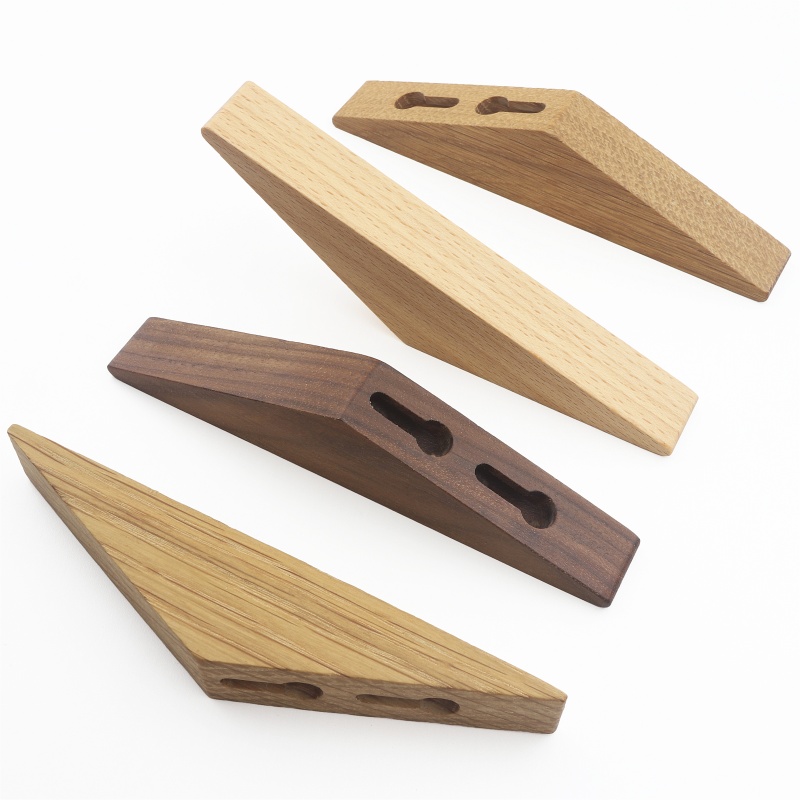 6pcs Solid Wood Triangle Wall  - Furniture Hook Hardware ulasan dan harga